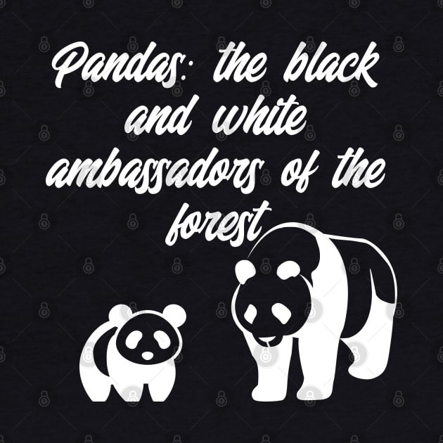 T-Shirt Pandas by Cool Dude Store
